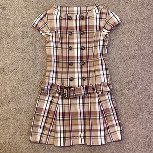Authentic Burberry Blue Label Japan plaid pleated mini dress 38 or size 4